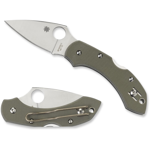 Spyderco 2024 Spyderco Dragonfly G-10 Foliage Green Plain SPY-C28GPFG - main